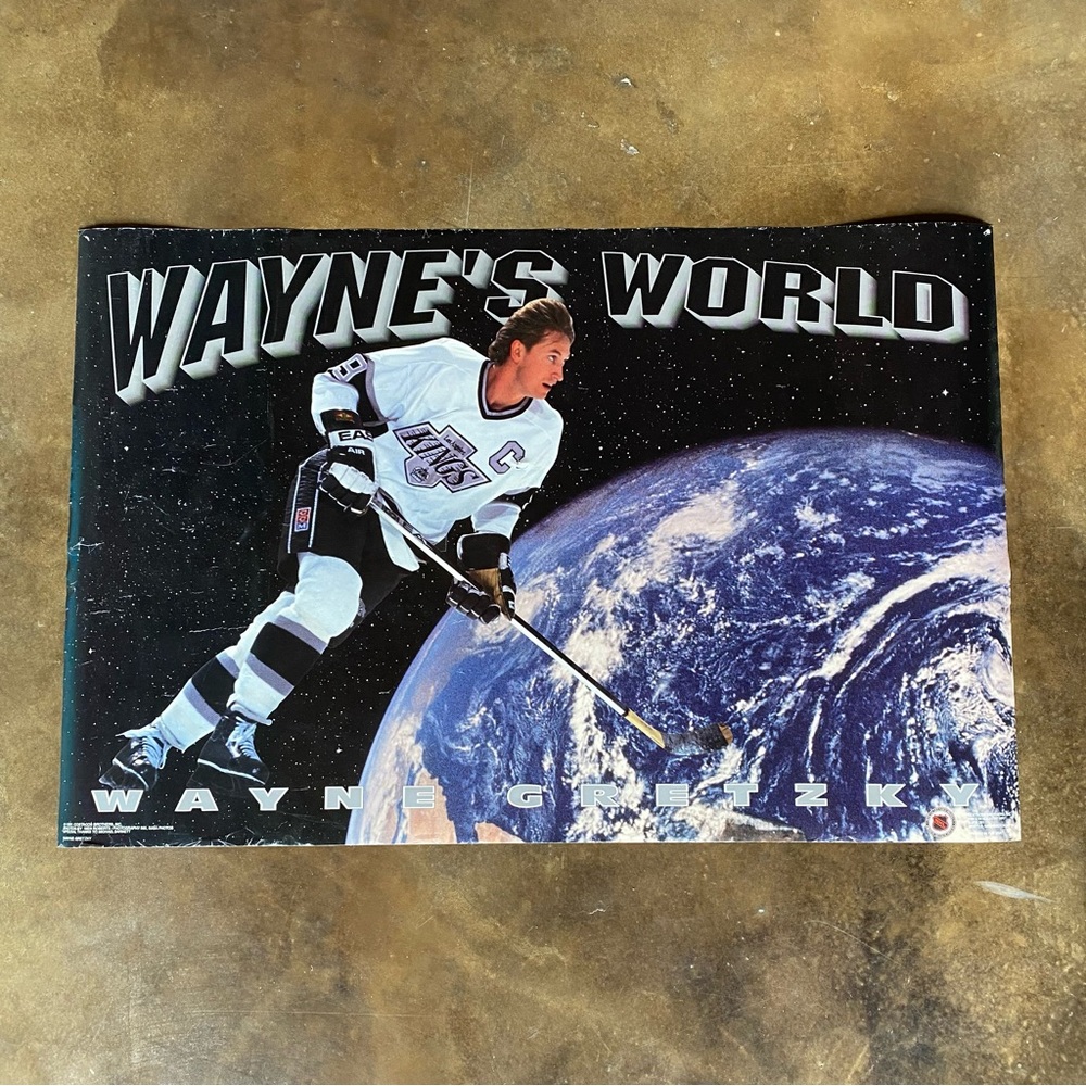 VTG 1991 Wayne Gretzky LA Kings Wayne’s World Poster